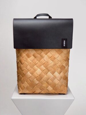 Siena Woven Leather Backpack