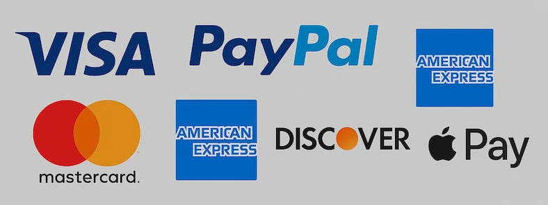 Visa, MasterCard and PayPal payment options icons