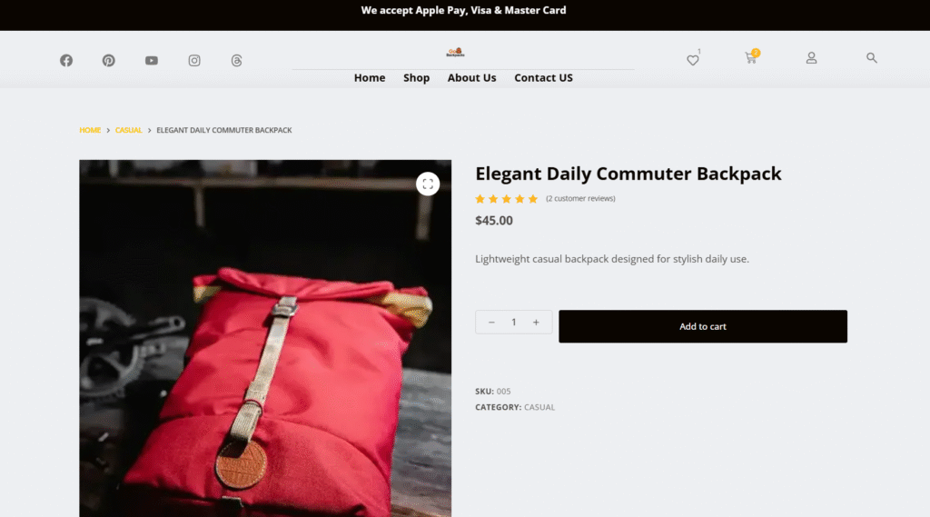 screenshot product