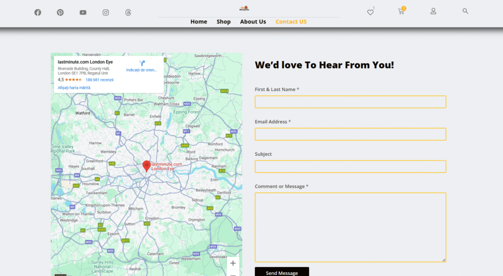 contact us page